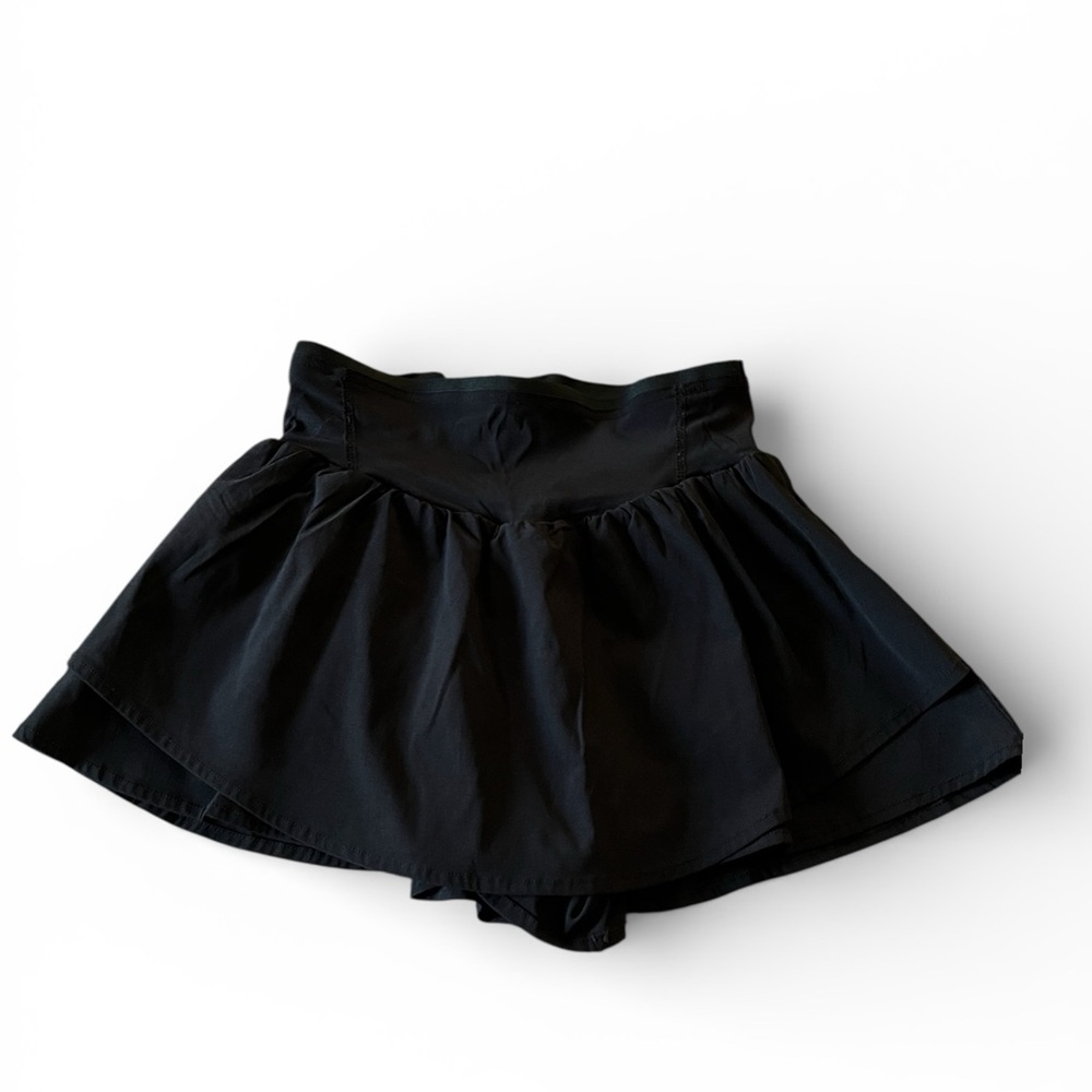 Black Flowy Skort | Built-In Shorts | Size M | New In